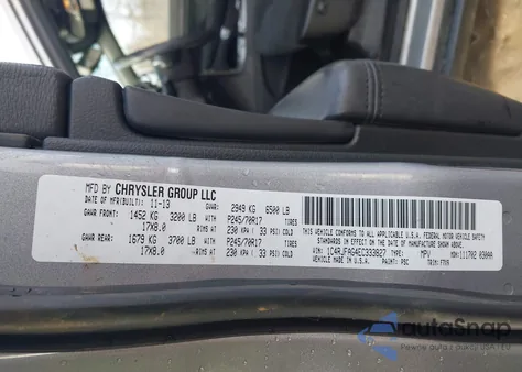 2014 Jeep Grand Cherokee Laredo из США, поврежденный, VIN 1C4RJFAG4EC333827